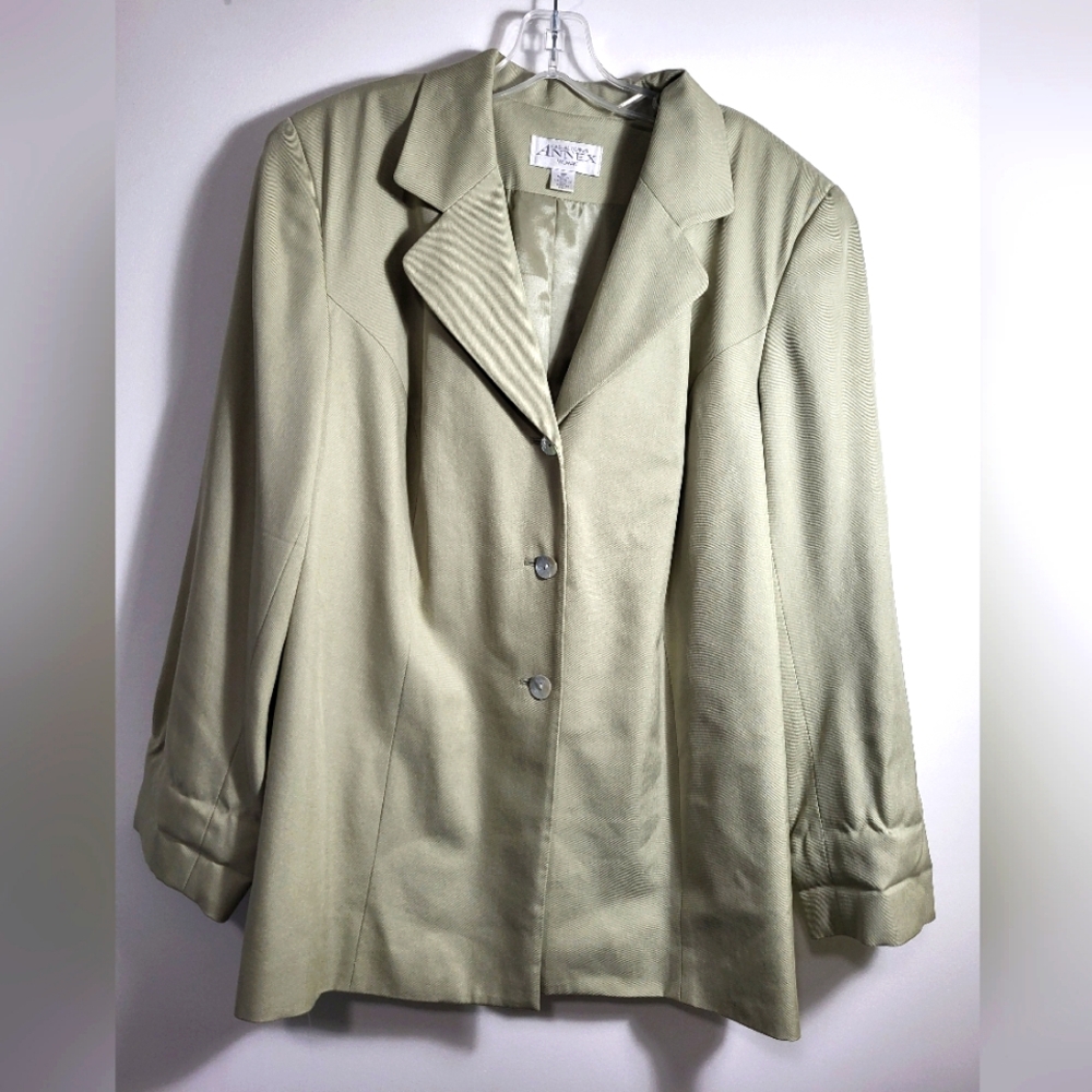 Casual Corner ANNEX Woman light green suit jacket   women's 18W  #2150